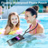 Large Floating Waterproof Phone Pouch, Friendly Float Water Proof Cell Phone Dry Bag for iPhone Samsung Galaxy Google,