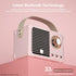 Retro Bluetooth Speaker, Wireless Vintage Small Speaker with Hands-Free Call, Portable for iOS Android Gift Ideas