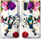 Case for Galaxy A11 (US Version) - Hummingbird in Flowers Leather Flip Wallet Cover with Card Slot