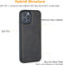 molzar GripBig Series Case for iPhone 12 and 12 Pro, Built-in Metal Plate for Magnetic Mount, Black/Black