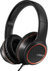 LORELEI X8 Over-Ear Wired Headphones with Microphone, 1.45m Tangle-Free Nylon Line, Lightweight & Portable