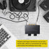 PROZOR RCA Switch 4 Way Bi-Directional RCA Splitter, Volume Control, No Power Supply Needed