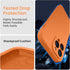 FireNova iPhone 13 Pro Case, Kumquat - Silicone, 6.1", with Camera Protection & 2 Screen Protectors, Soft Microfiber