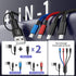4 2 iPhone17-12/Androids/Pad Charger(2Pcs, 5FT) Dual Type-C Ports in Multi Charging Cable, Travel Cruise Essentials