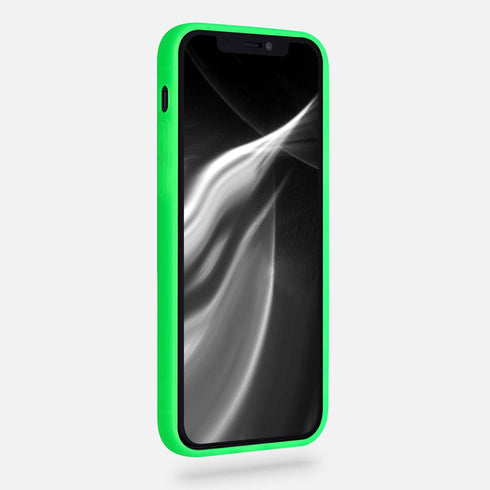 kwmobile Case for Apple iPhone 12 / iPhone 12 Pro - Soft Slim Protective TPU Silicone Cover - Neon Green