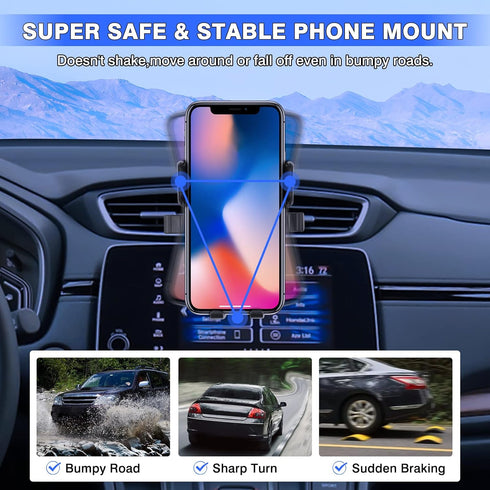 Karltys Car Phone Holder for Honda CR-V 2017-2022, Air Vent Mount for 4-7 Inch Phones