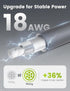 Anina (2M/6.5FT) 18AWG DC5521 USB-C to DC Power Cable for Starlink Mini with Smart PD Chip, Replacement Type C Male