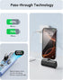 L.LYFOVR 17/Samsung S25, 5000mah Pack Small USB C Power Bank with Foldable Stand for iPhone Galaxy Palm-Sized Portable