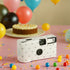 WEDDINGSTAR 35mm Disposable Camera with Flash - Single Use Film Camera for Wedding or Party Favors - Silver Hearts
