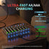 BEVIGOR 8 Rechargeable AA Batteries Charger, Bay AA AAA Battery Charger, Independent Slot Charger with LED Light