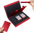 LAVILI SD Card Holder Case, Aluminum Alloy Hard Shell, Double-Layer for 6SD & 12 TF Cards, Red Color
