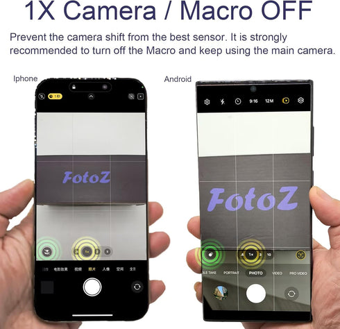 FotoZ tech FotoZ 8X 8X 17mm Monocular Telescope for iPhone & Android and Most Smartphone, with Optical Zoom Telephoto