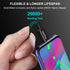 etguuds 1ft USB Type C Cable 2-Pack, 4.2A Fast Charging, Braided, Compatible with Samsung Galaxy S20, S10, Note 20,