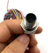 M12 12Pin Male Connector Cable - A Coded Straight Front Mount Cable, 1M Waterproof Male Aviation Socket