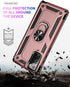 Samsung Galaxy Note 20 Case, Note20 5G Military-Grade Shockproof Cover with HD Screen Protectors, Rose Gold