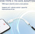 USB C to 3.5mm Female Headphone Jack Adapter 2 Pack, Type C to Aux Audio Dongle Cable for iPhone 15 Series