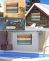 LiyanYenCng 70 75Inch Outdoor TV Cover Farm Retro Wooden Plank Weatherproof Waterproof Outside TV Protector