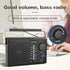 LEOTEC Portable AM FM Radio with Best Reception, Battery Operated or AC Power, Black