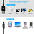 CERRXIAN USB Type C Splitter Charging Cable, 4.9ft 2 in 1 Multi Charging Cable, USB A to 2 x USB Type C