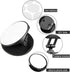 Weewooday 30-Pack Black Phone Grip Holders with Double-Sided Adhesive for Custom DIY