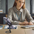 SHINEWEE 17/6/15/14/13/12 Double Magnetic Ring Phone Holder Quick Attach to Any Iron Surface | Swivel & Tilt Adjustable