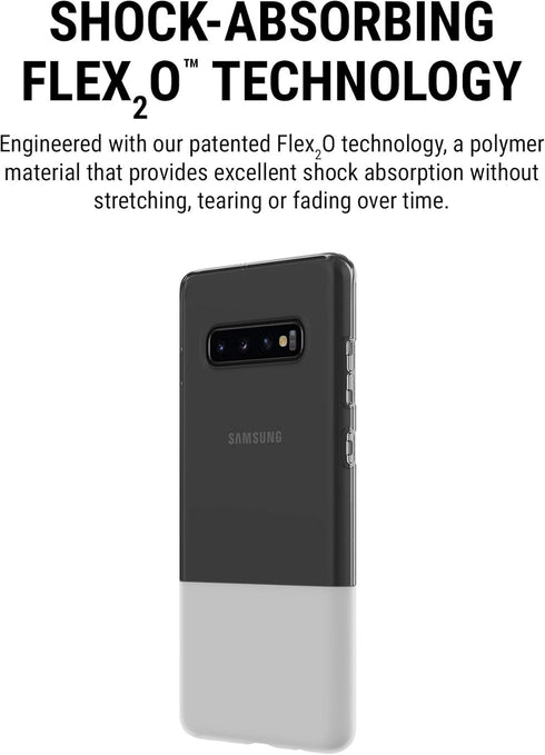 Incipio NGP Flexible Case - Clear for Samsung Galaxy S10+ with Shock-Absorbing Protection