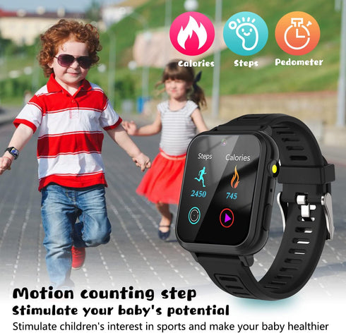 Retysaz Kids Smart Watch, 24 Game Smart Watch for Kids, Fashion Smartwatches for Children 3-14, Great Gifts for Girls