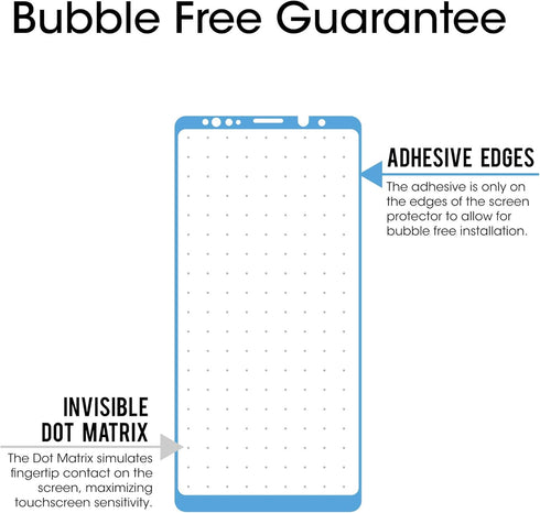 amFilm Screen Protector for Samsung Galaxy Note 9, Full Screen Coverage Screen Protector, 3D Curved Tempered Glass, Dot Matrix with Easy Installation Tray (Black), 2 Pack
