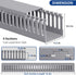 ZhiYo 66in(4X L16.5in) H2in W2in Professional Server Rack Cable Management Raceway, x Cable Raceway Kit, Electrically