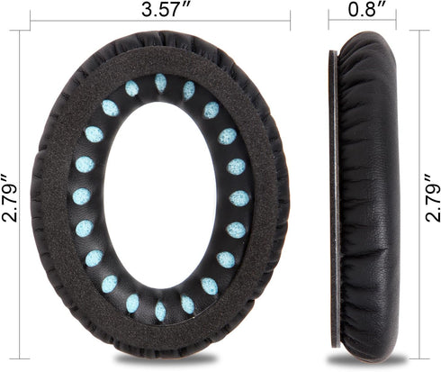 Replacement Earpads Cushions for Bose QuietComfort 35 & 35 II Headphones, Memory Foam, Softer Leather, Noise Isolation