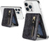 Cavor Black MagSafe Wallet for iPhone 14 Pro Max/14 Pro/15/14 Plus/13/12, Adjustable Stand, Magnetic Wallet