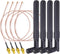 BINGFU Dual Band WiFi 2.4GHz 5GHz 5.8GHz 8dBi RP-SMA Male Antenna 20cm 8