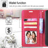 STARSHOP Compatible with Moto G Power 2021 Phone Case, with Tempered Glass Screen Protector, PU Leather Wallet,