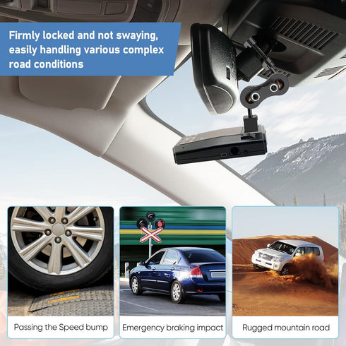 Radar Detector Mount Rearview Mirror Bracket for Car Truck, Aluminum Rearview Mirror Rod Mount for Escort Max360c Max 3
