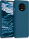 kwmobile Case Compatible with OnePlus 7T - TPU Silicone Phone Cover with Soft Finish, Teal Matte
