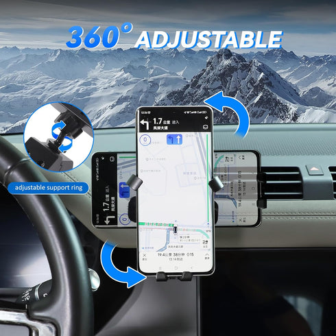 Phone Holder for Land Rover Defender 90 110 130 2020-2023, 360° Adjustable Dash Mount for All Smartphones