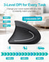 Lekvey 2.4G 3 6 Left Handed Ergonomic Mouse, Vertical Wireless Mouse for Left Hand, USB Carpal Tunnel Lefty Mouse