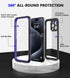 iPhone 15 Pro Max Case Waterproof, Built-in Screen Protection, IP68 Underwater, Military Dropproof, Purple