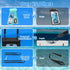 Waterproof Phone Pouch, IPX8 Double Space Cell Phone Case for iPhone 15/14/13 Pro Max Plus (Light Green)
