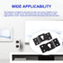 uxcell 5 Pcs Wall-Mounted Speaker Hanging Brackets, 7cm Long Iron Hanger Plate Accessories for Surround Sound Box Audio