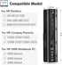 593553-001 593554-001 Extended Laptop Battery - MU06 MU09 for HP Pavilion G6 G7 G62 G72 G4 and more, 10.8V 5200mAh 6Cell