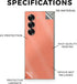 MIGHTY SKINS 6 3M Glossy Glitter Phone Skin Compatible with Samsung Galaxy Z Fold - Solid Salmon - Premium Vinyl