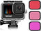 Hero 12 11 10 9 Waterproof Housing Case with 3-Pack Dive Filter for GoPro Hero 12 11 10 9 Black, 60m Dive Case