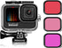 Hero 12 11 10 9 Waterproof Housing Case with 3-Pack Dive Filter for GoPro Hero 12 11 10 9 Black, 60m Dive Case