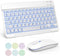 TECURS Bluetooth Keyboard and Mouse Combo for iPad, 7-Color Backlit Rechargeable Wireless Keyboard & Mouse
