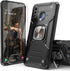 Galaxy A20/A30 Case with Screen Protector, Shockproof Drop Test Cover with Car Mount Kickstand, Black