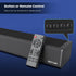 Sound Bar, BESTISAN 50 Watts Soundbar with HDMI, Optical, Coaxial, AUX, USB and Bluetooth Connection, Bass Adjustable,