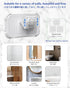 Waterproof Shower Phone Holder with 360° Rotation, Adjustable Angle, Wall Mounted for Bathroom Mirror Bathtub Kitchen,