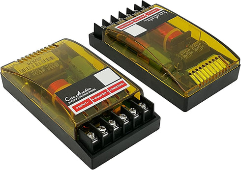 HiQltyla 2 Way Speaker Crossover for Car Audio, WEAH 2002, 220 Watts, 2/4/6 Ohm Passive Crossover (2 Pack)