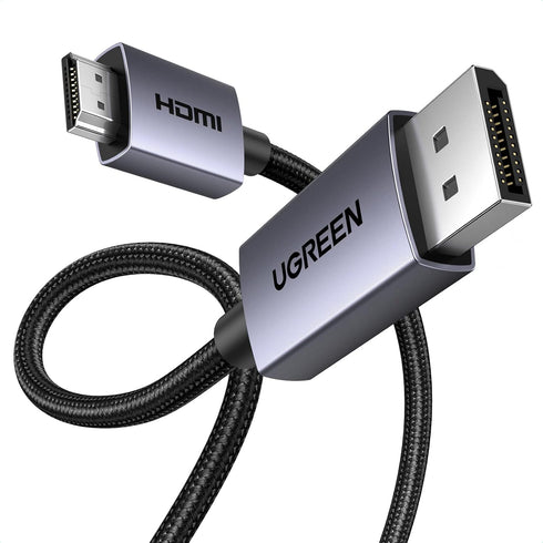 UGREEN 4K DisplayPort to HDMI Cable 1080P@120Hz, Active DP 1.2 to HDMI